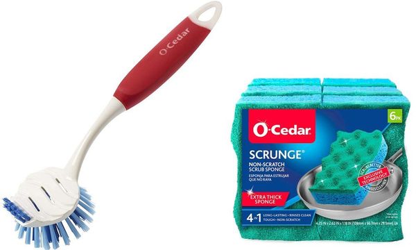 O-Cedar Pot Brush & Sponge